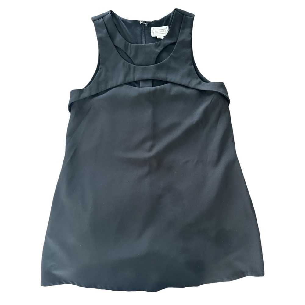 Loveriche Black Sleeveless Dress Cutout Detail Party Cocktail Women's Size L